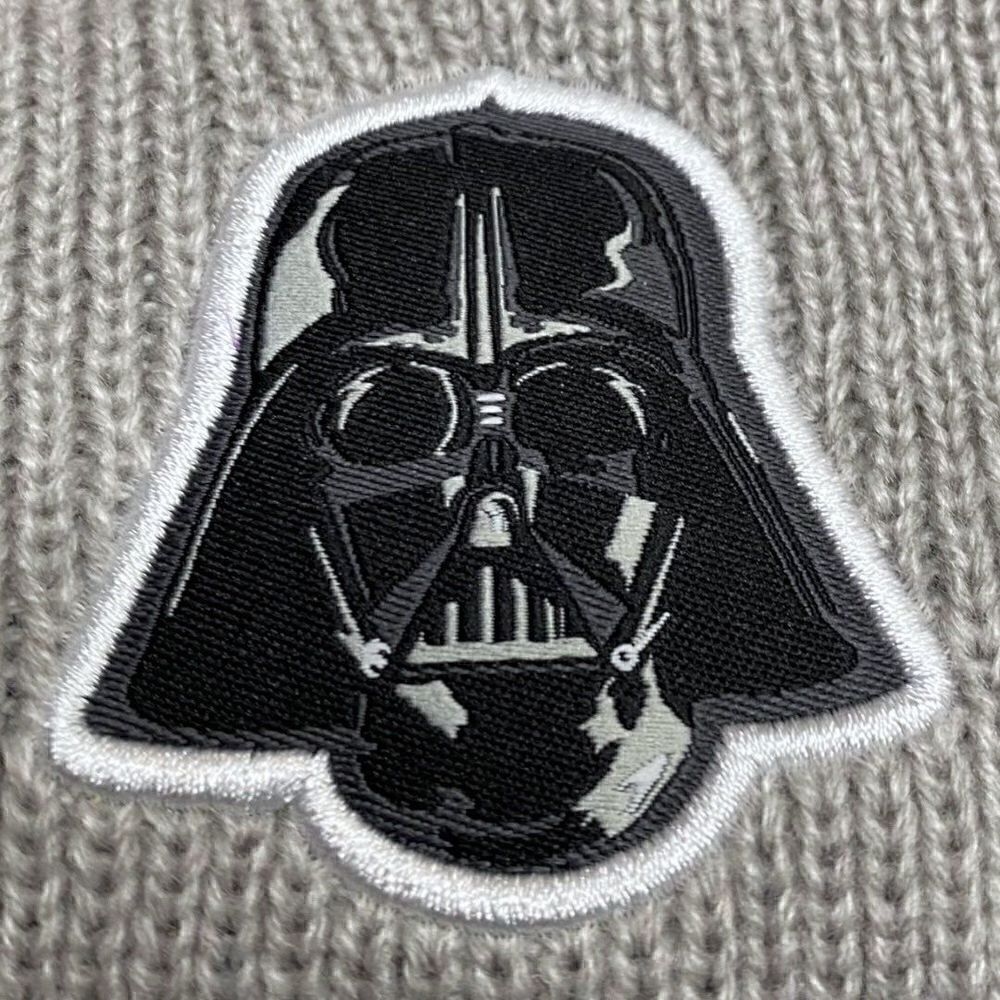 Star Wars x New Era Darth Vader Knit Beanie Hat Adult One Size Heather Gray (a) - Picture 2 of 6